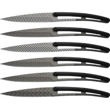 Deejo Steak Knives Bistro Geometry - 6 Pieces
